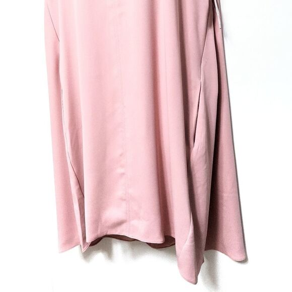 NWT RACHEL ROY Pink Cold Shoulder Pocket Dress M - Picture 3 of 9